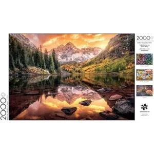 Buffalo Games Maroon Lake Reflection Rompecabezas de_5