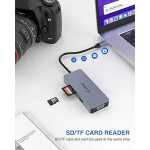 Hub USB C estación de acoplamiento concentrador TOTU 6_6