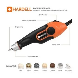 HARDELL Bolígrafo grabador de 24 W herramienta de_2