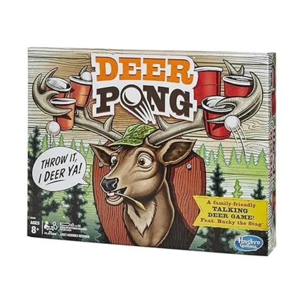 Juego de ciervos para pong cuenta con cabeza de ciervo y_2