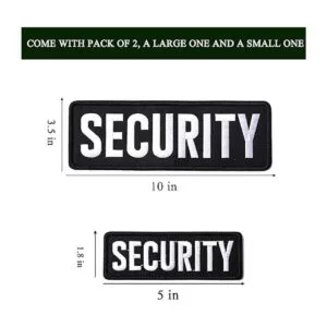 Harsgs Parches de seguridad parches bordados de gran_3