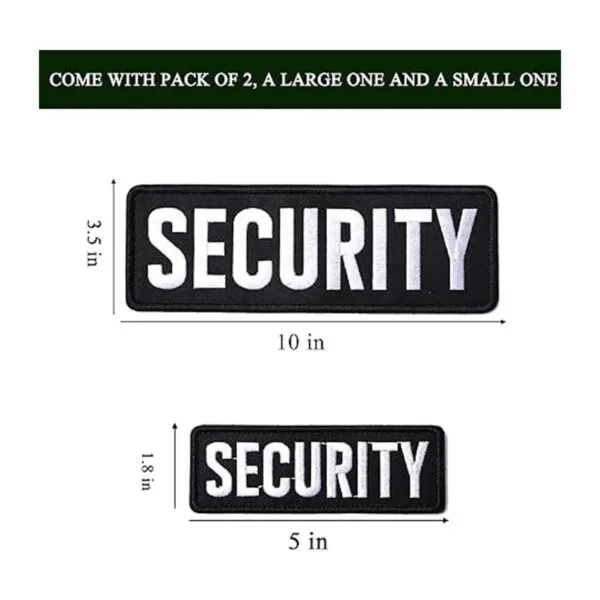 Harsgs Parches de seguridad parches bordados de gran_3
