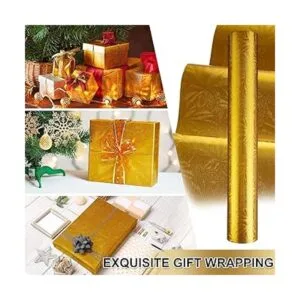 Jecery Papel de aluminio floral en relieve papel de_6