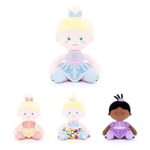 Onetoo Muñeca de bebé suave para niñas muñeca de trapo de_2