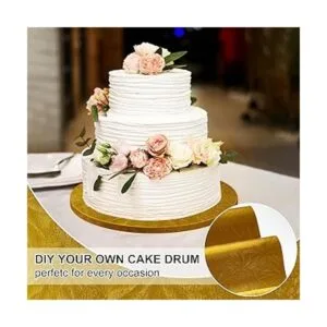 Jecery Papel de aluminio floral en relieve papel de_4