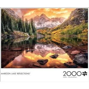 Buffalo Games Maroon Lake Reflection Rompecabezas de_2