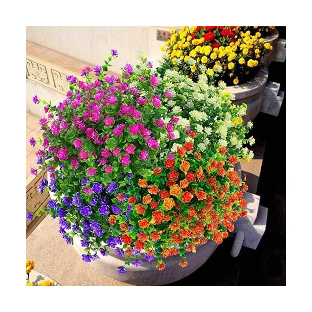 ArtBloom 12 paquetes de flores artificiales para_3