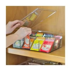 Youngever Organizador grande de plástico para té con_4