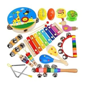 Juego de instrumentos musicales para niños 20 piezas de_6