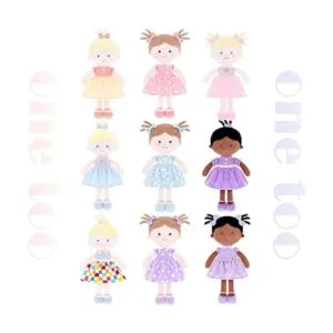 Onetoo Muñeca de bebé suave para niñas muñeca de trapo de_3