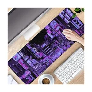 Alfombrilla de mouse japonesa retro Vaporwave de anime_6