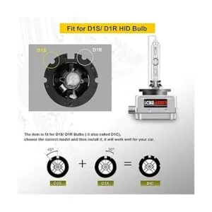 ICBEAMER 6000K D1R D1C D1S Xenon HID Reemplazo directo de_5