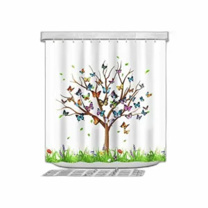 Cortina de ducha cortina de ducha blanca para baño_1