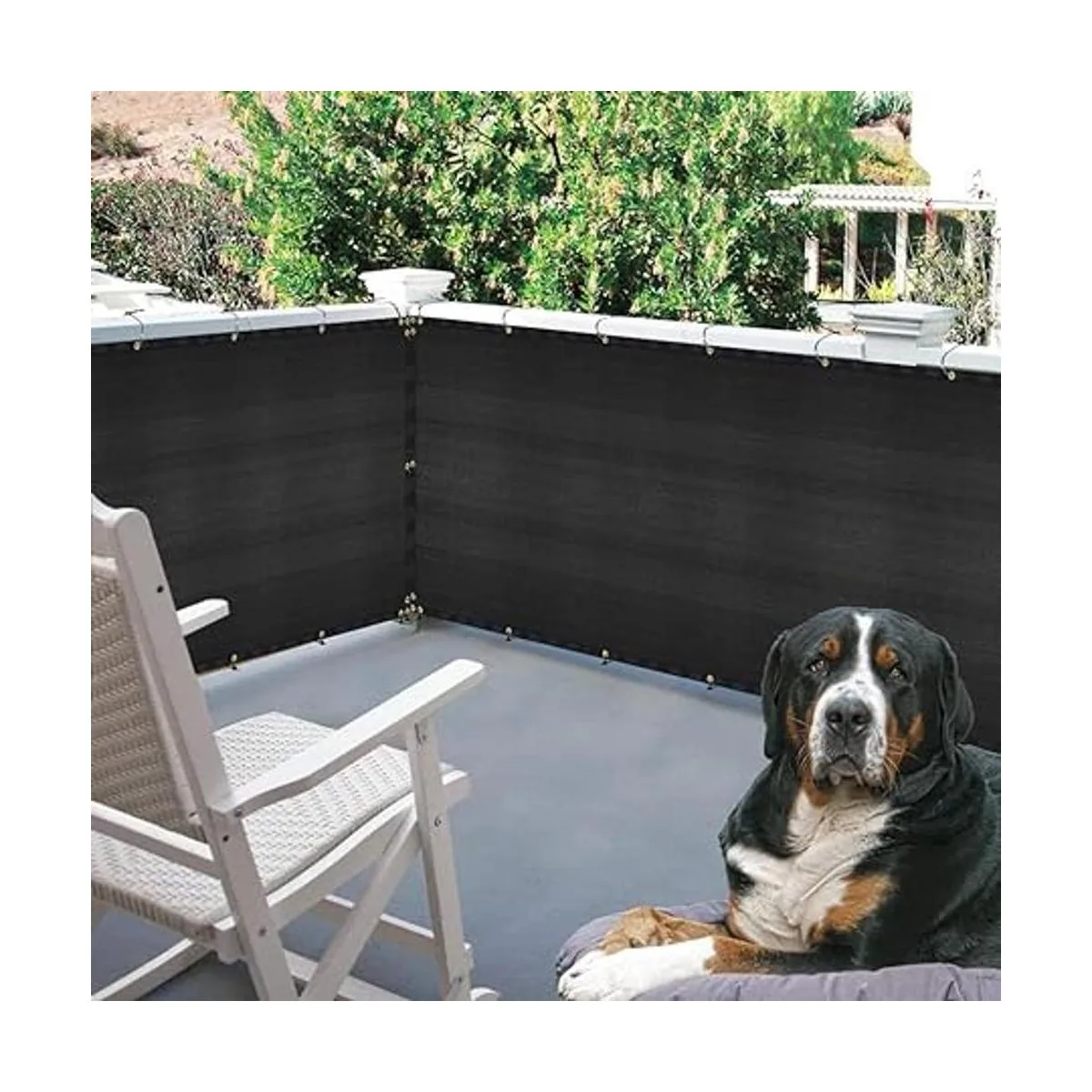 HomeABC Panel de lona 90 bloqueador solar para perrera de_5