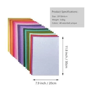 Hojas de fieltro autoadhesivas fieltro de 8 x 12 pulgadas_2