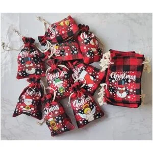 Paquete de 36 bolsas de regalo pequeñas de búfalo de_5