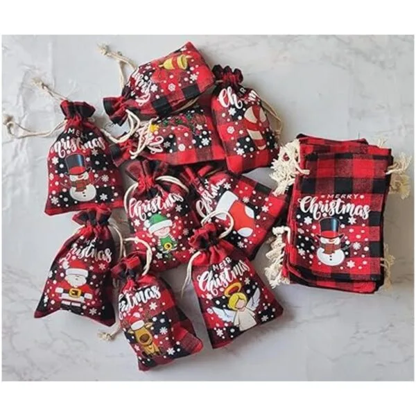 Paquete de 36 bolsas de regalo pequeñas de búfalo de_5