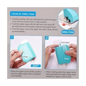 Leepesx Perforadora de papel de hojas sueltas para_5