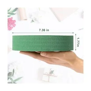 Crafare Juego de 8 ladrillos redondos de espuma floral_4