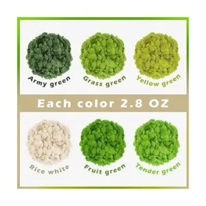 Tmovjxv Musgo preservado de 6 colores 16.9 onzas de musgo_2