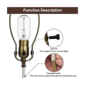 WEAVERBIRD Kit de luz de lámpara de bronce kit de_4