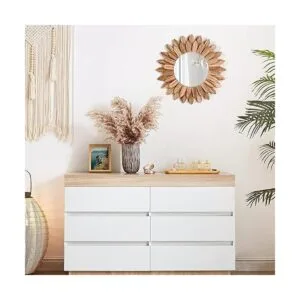 Emfogo Espejo de pared de madera rústica de 12 pulgadas_6