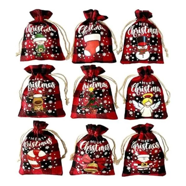 Paquete de 36 bolsas de regalo pequeñas de búfalo de_1