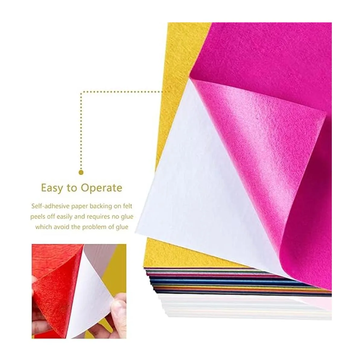 Hojas de fieltro autoadhesivas fieltro de 8 x 12 pulgadas_3