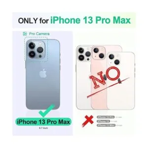 TUCCH Funda para iPhone 13 Pro Max funda tipo cartera de_2