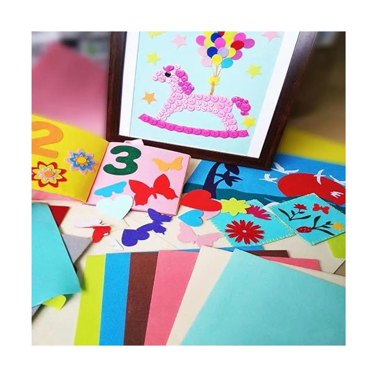 Hojas de fieltro autoadhesivas fieltro de 8 x 12 pulgadas_5