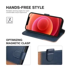 TUCCH Funda para iPhone 13 Pro Max funda tipo cartera de_5