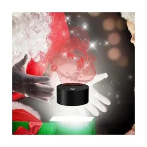 YKLWORLD Lámpara de pesca 3D ilusión LED de noche táctil_4