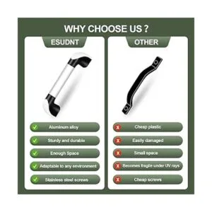 ESUDNT Asas de agarre blancas para camión automotriz_2