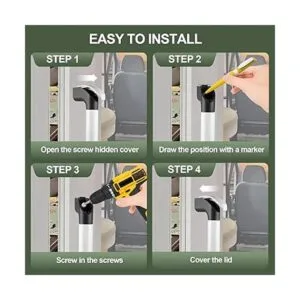 ESUDNT Asas de agarre blancas para camión automotriz_6