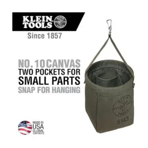 Klein Tools 5143 Bolsa de lona con dos bolsillos_2