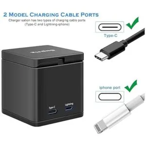 Suptig Cargador de batería compatible con GoPro Hero 10_3