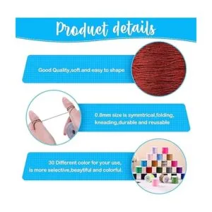 30 rollos de 30 colores de 0.031 in de cuerda de nailon_4