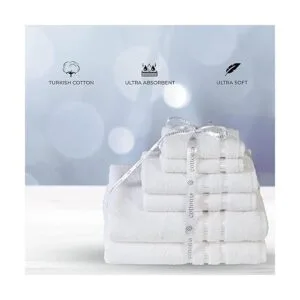 COTTONIA Juego de 6 toallas de baño 2 toallas de mano 2_4