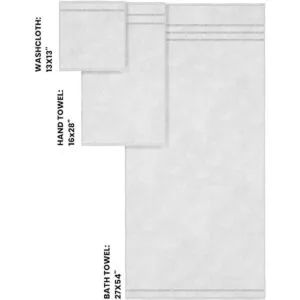 COTTONIA Juego de 6 toallas de baño 2 toallas de mano 2_3