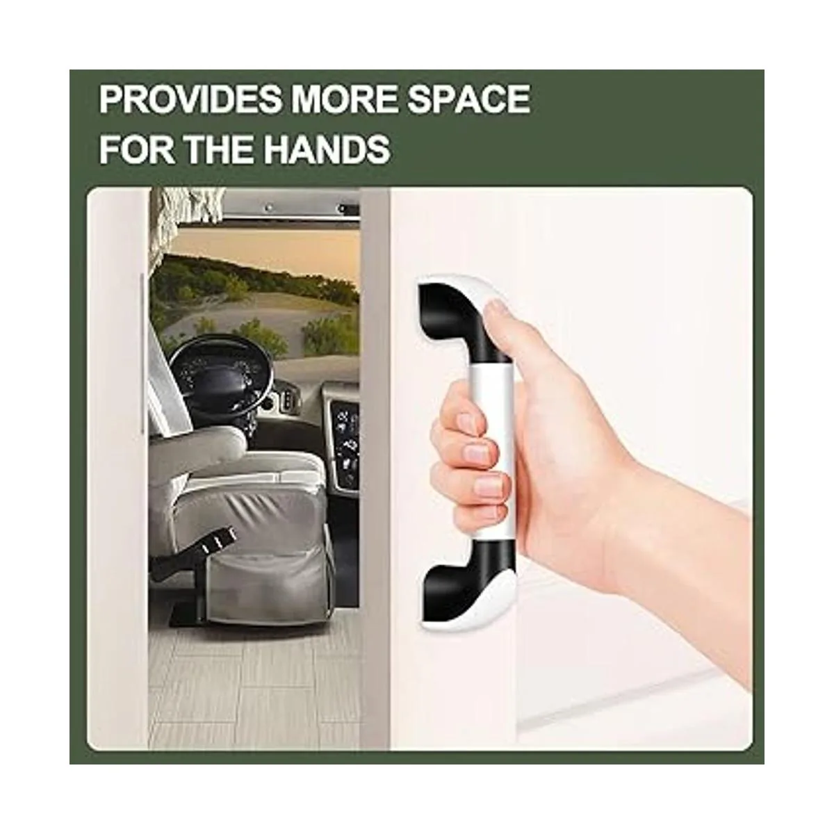 ESUDNT Asas de agarre blancas para camión automotriz_5