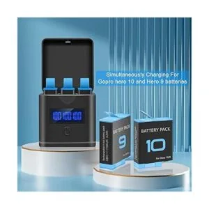 Suptig Cargador de batería compatible con GoPro Hero 10_2