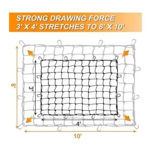 Cakubor Red de carga para cama de camión 3 x 4 pies que_3