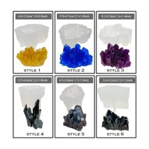 Woohome 18 moldes de resina epoxi Iceberg moldes de_5