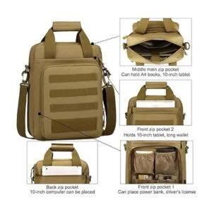 ZHIERNA Maletín táctico bolsa de mensajero militar para_5