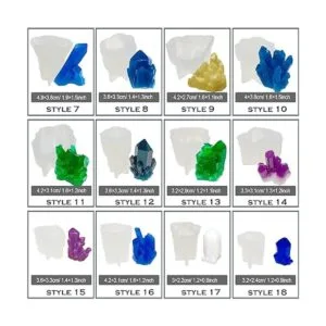 Woohome 18 moldes de resina epoxi Iceberg moldes de_6