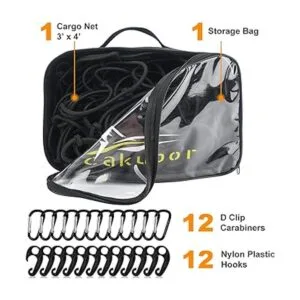 Cakubor Red de carga para cama de camión 3 x 4 pies que_2