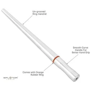 SPLENOR TOOLS Mandril de tamaño de anillo de acero_3