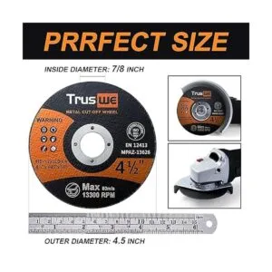 Truswe Paquete de 52 ruedas cortadas 4 12 pulgadas 0.45_4