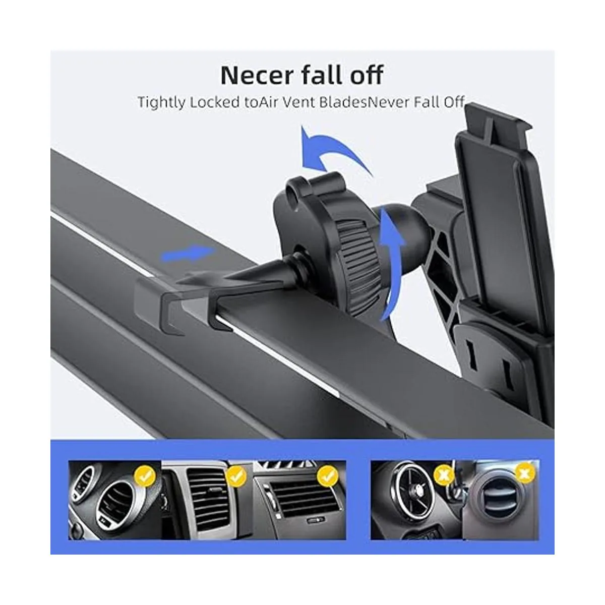Soporte para tableta de ventilación de aire de automóvil_3