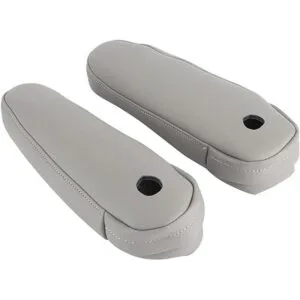 FZJDSD 2 fundas para reposabrazos de asiento de cuero gris_2